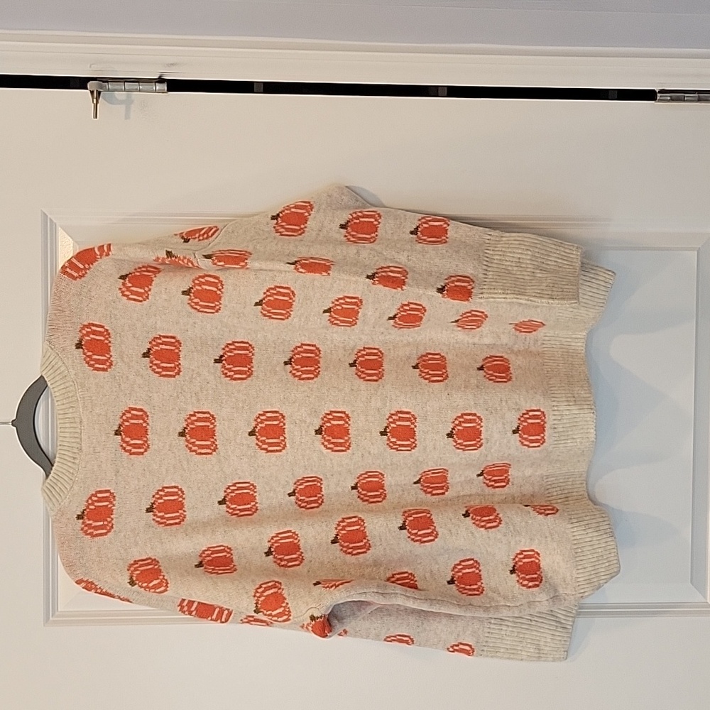 NWT Vince Camuto Women's Fall Pumpkin Oversized Sweater In XL - Picture 7 of 7